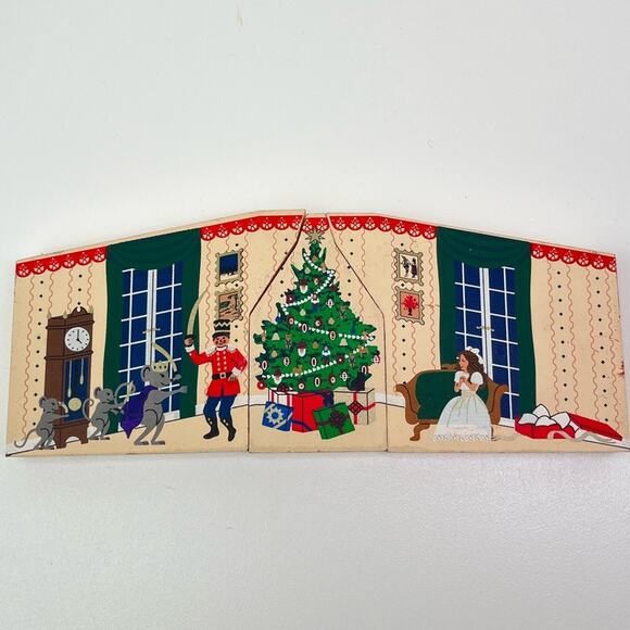 Vintage 1997 The Cat's Meow Nutcracker 3 Piece Wood Christmas Shelf Sitters - Picture 13 of 13